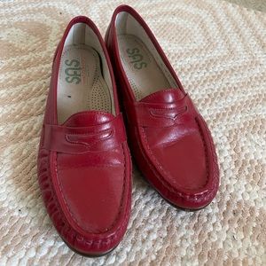 red loafers